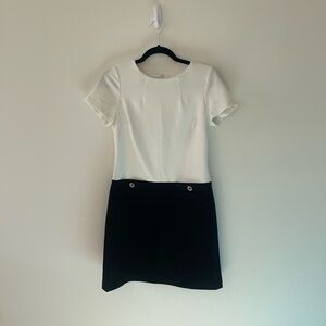 Tommy Hilfiger White Dress with Black Accents